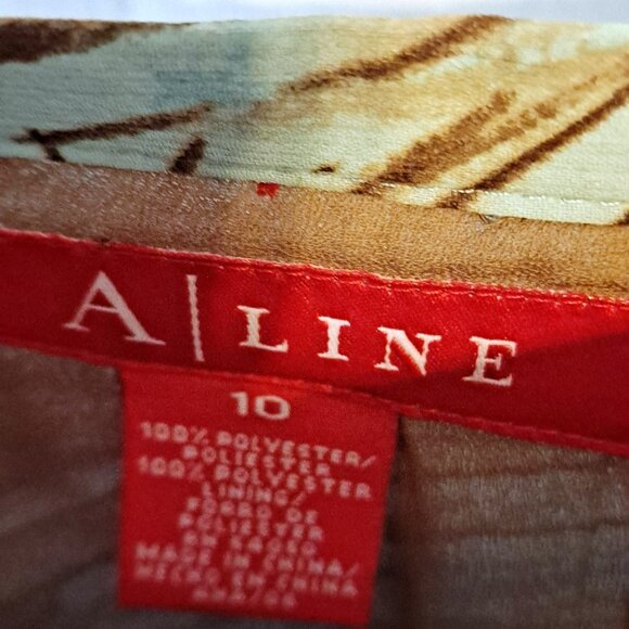 VINTAGE SET ~ 2 PC BLOUSE & SKIRT ~ CHIFFON FEEL ~ FLOWING ORGANIC SUMMER ~ NWT~ - Picture 12 of 14